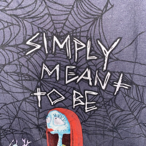 TIM BURTONS NIGHTMARE BEFORE CHRISTMAS JACK AND SALLY SIMPLY MEANT TO BE SHIRT - Picture 4 of 6